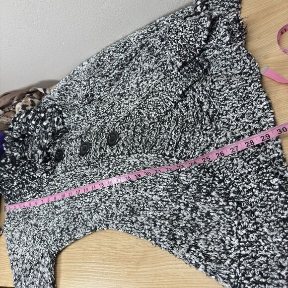 Y2k Frilly Cardigan Sweater Women M Knit Fairy 70s Wool Whimsi Artsy Eclectic - Picture 11 of 12